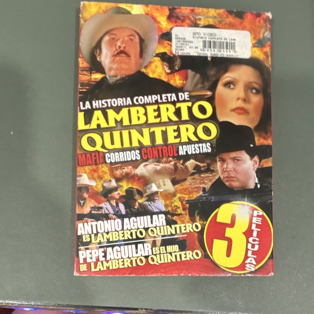 La Historia Completa de Lamberto Quintero DVD Antonio Aguilar, Pepe Aguilar